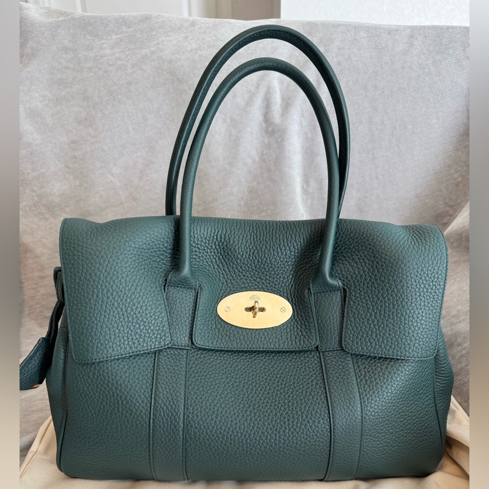 Mulberry Bayswater Bag Green Heavy Grain